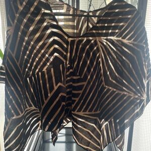 Joseph Ribkoff Striped Black and Cream Blouse